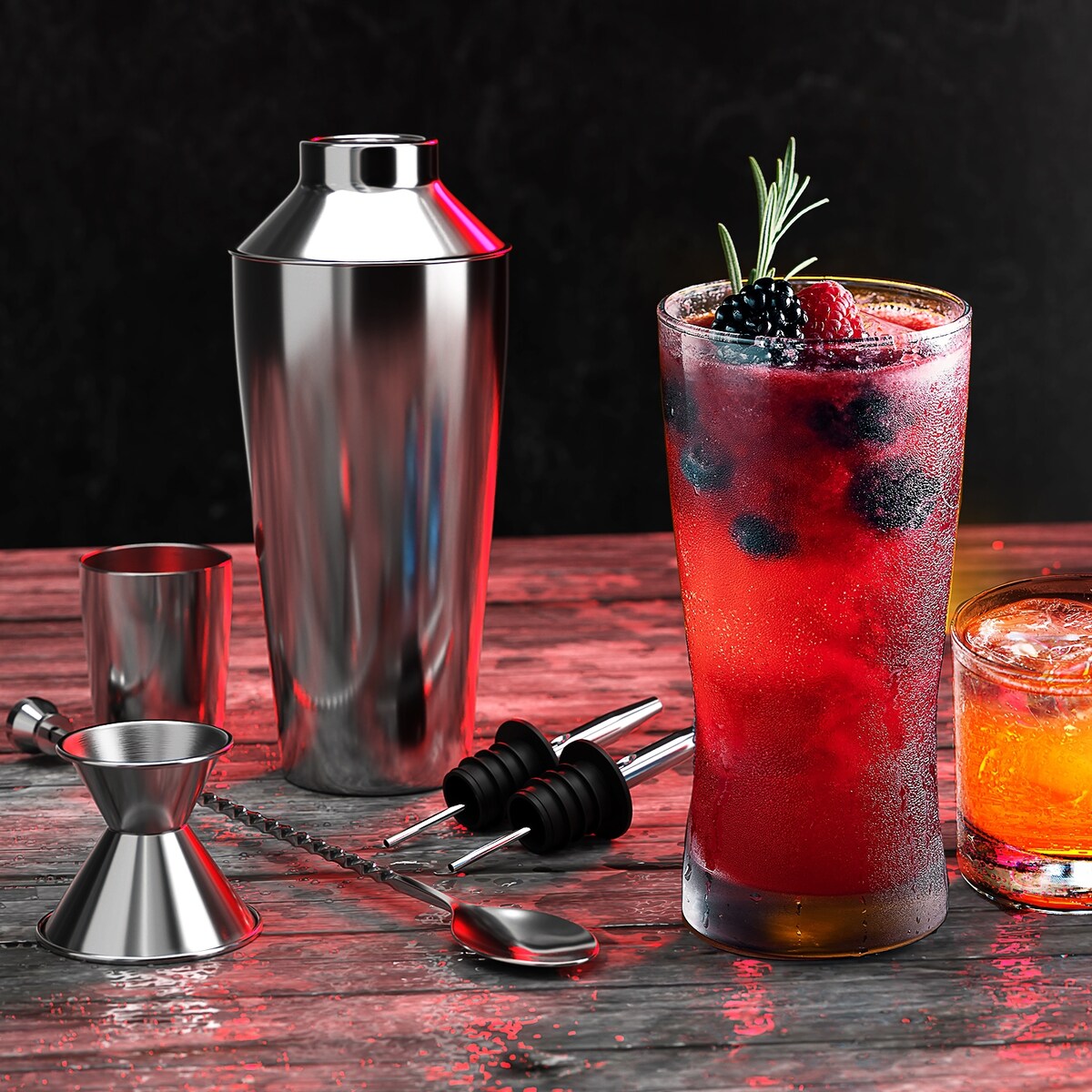 JoyTable Bartender Kit - Cocktail Set Kit - Bartender Drink Mixer Shaker Bar Tool Set