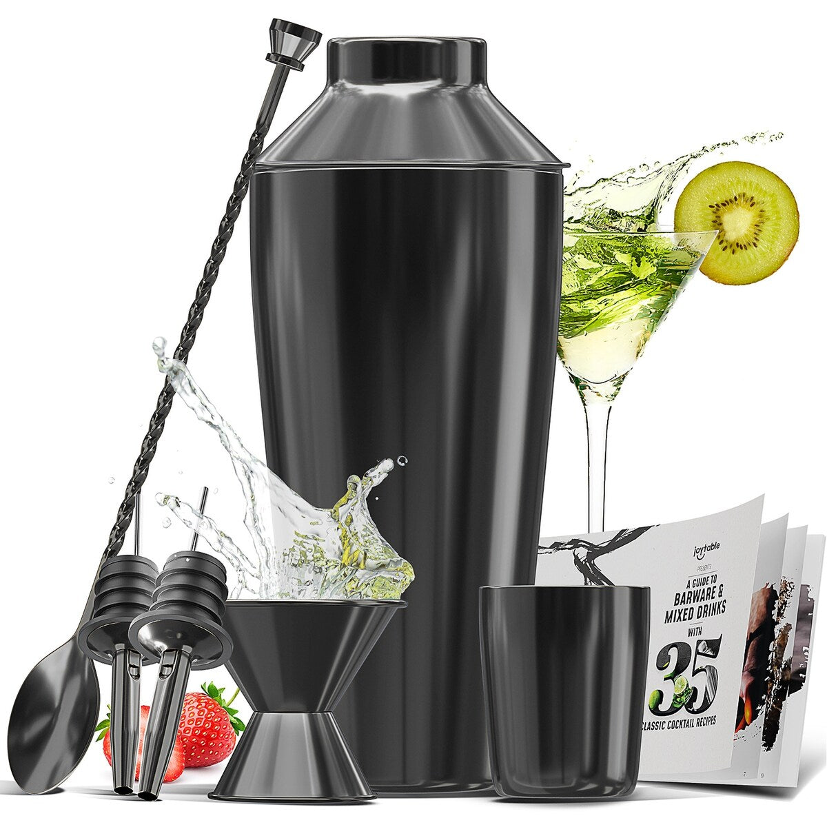 JoyTable Bartender Kit - Cocktail Set Kit - Bartender Drink Mixer Shaker Bar Tool Set