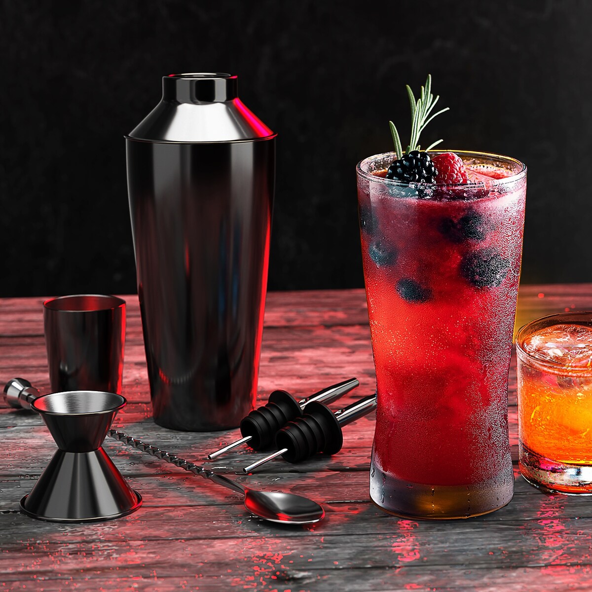JoyTable Bartender Kit - Cocktail Set Kit - Bartender Drink Mixer Shaker Bar Tool Set