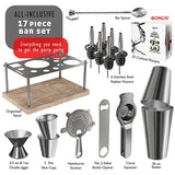 JoyTable Bartender Kit - Cocktail Set Kit - Bartender Drink Mixer Shaker Bar Tool Set