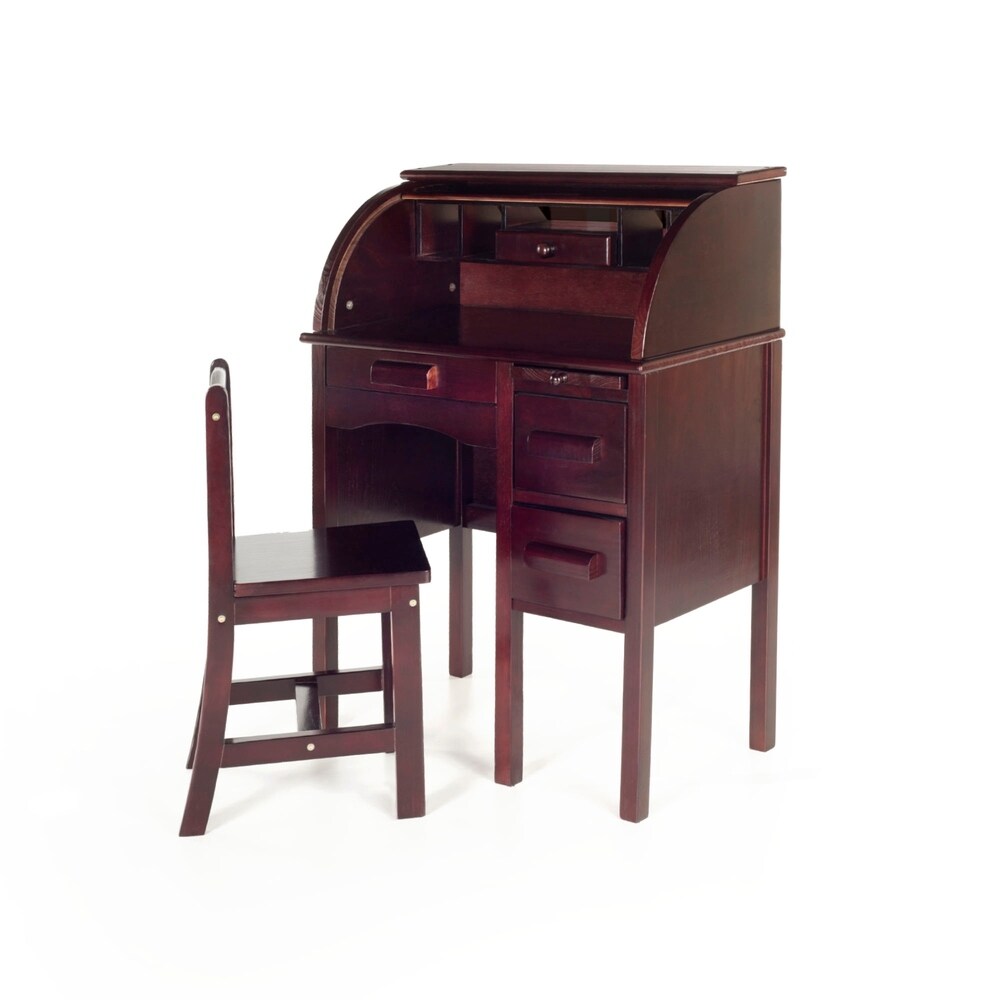 Jr Roll Espresso Top Desk