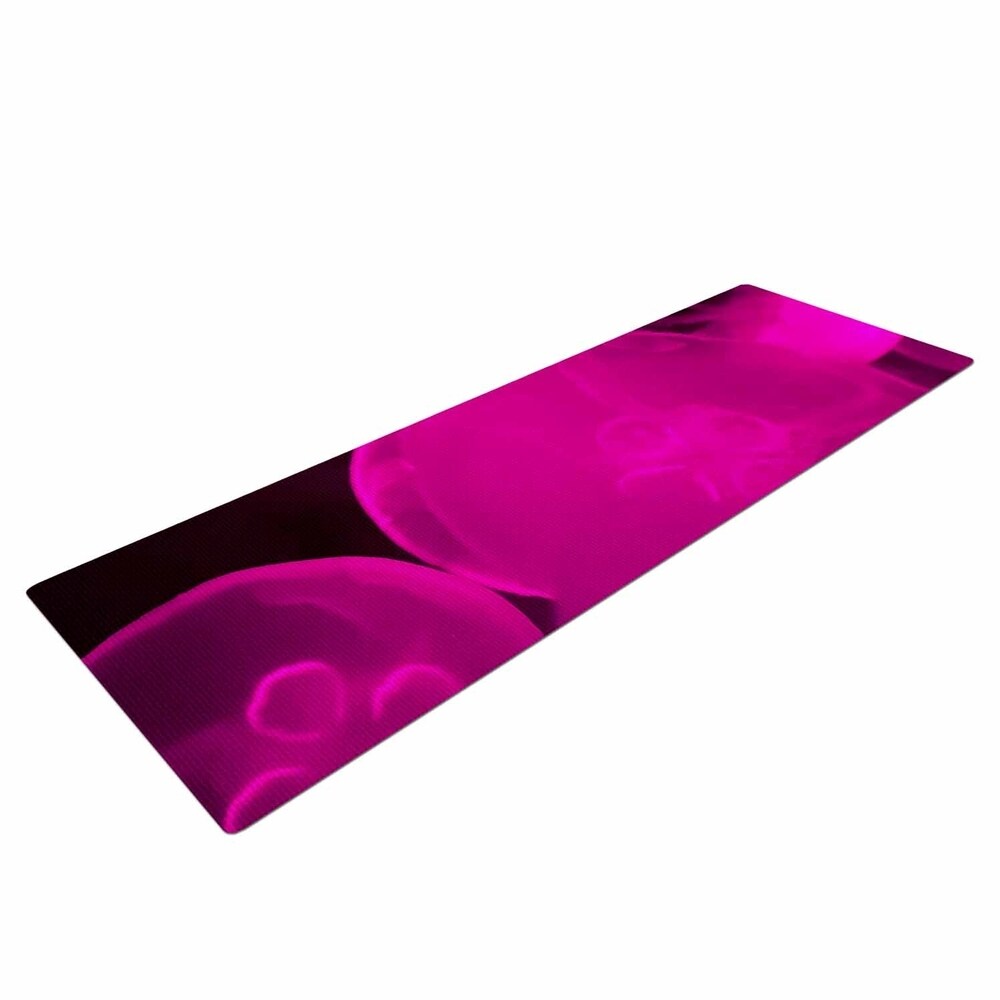 Juan Paolo "Pink Jellyfish" Pink Magenta Yoga Mat