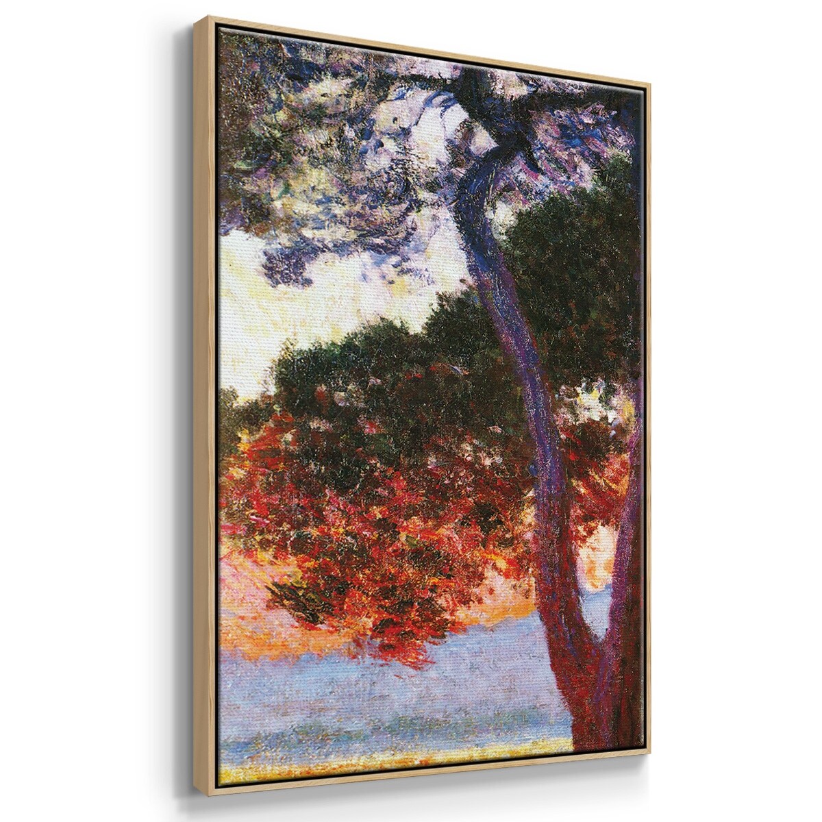 Juan les Pins by Monet - Multi Piece Framed Canvas