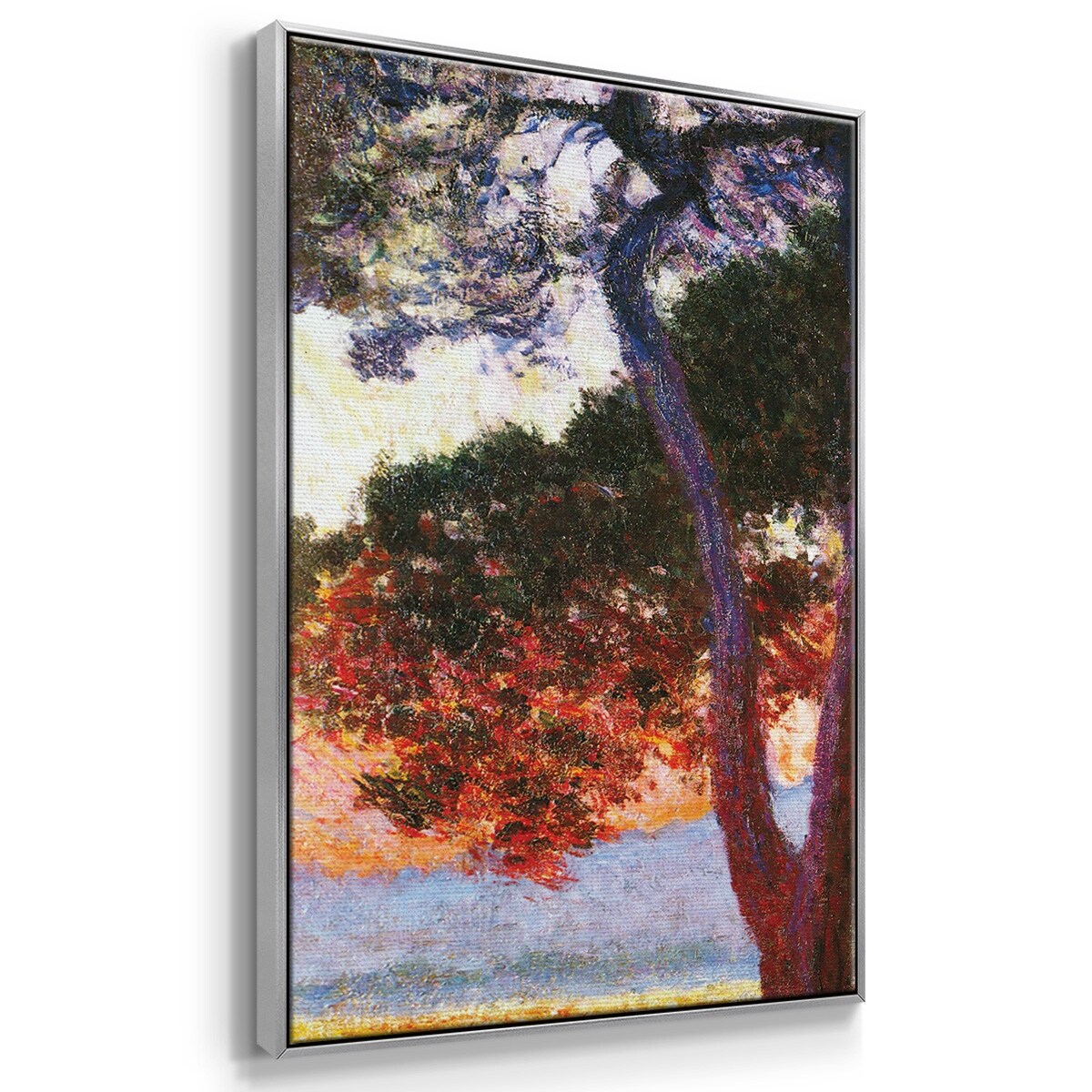 Juan les Pins by Monet - Multi Piece Framed Canvas