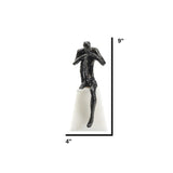 Judah the Great- Iron & Marble, Black Sculpture - large