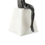 Judah the Great- Iron & Marble, Black Sculpture - large