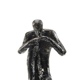 Judah the Great- Iron & Marble, Black Sculpture - large