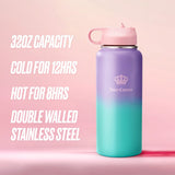 Juicy Couture "Go Girl" Designer Water Bottle - 32oz
