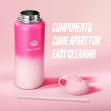 Juicy Couture "Go Girl" Designer Water Bottle - 32oz