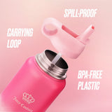 Juicy Couture "Go Girl" Designer Water Bottle - 32oz