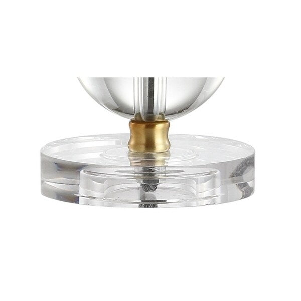 Jules 23" Crystal Mini LED Table Lamp, Brass by JONATHAN Y