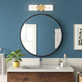 Jules Edison 16.5" Cylinder 2-Light Iron/Seeded Glass Farmhouse Contemporary LED Wall Sconce, Black by JONATHAN Y - One