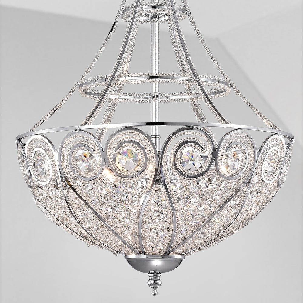 Silver Orchid Astor 3-light Crystal Chandelier