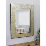 Julia Mixed Glass Mosaic 31-inch Height Rectangular Wall Mirror