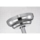 Julian Chrome 28-Inch 6-Light Metal & Crystal Drum Shade Lighted Ceiling Fan (Includes Remote)