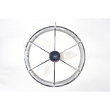 Julian Chrome 28-Inch 6-Light Metal & Crystal Drum Shade Lighted Ceiling Fan (Includes Remote)