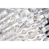Julian Chrome 28-Inch 6-Light Metal & Crystal Drum Shade Lighted Ceiling Fan (Includes Remote)