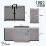 Jumbl Portable Jigsaw Puzzle Board, 1500 Pieces and 2 mats