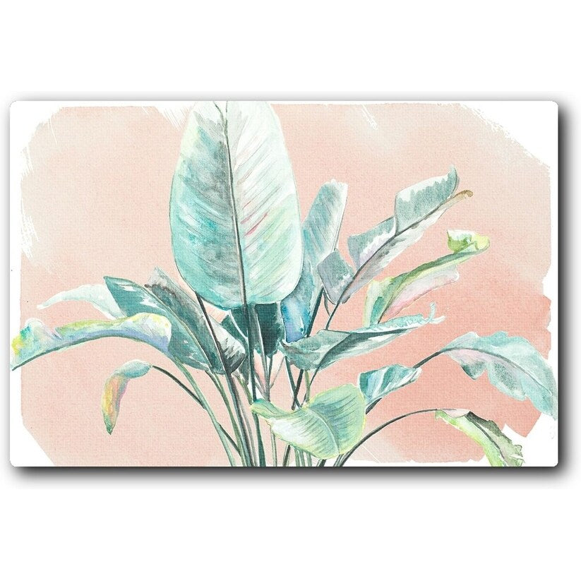 Jungle Gems on Blush II 20x16 Gallery Wrapped Stretched Canvas