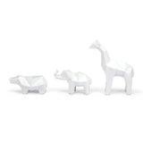 Jungle White Satin Friends (Set of 3)