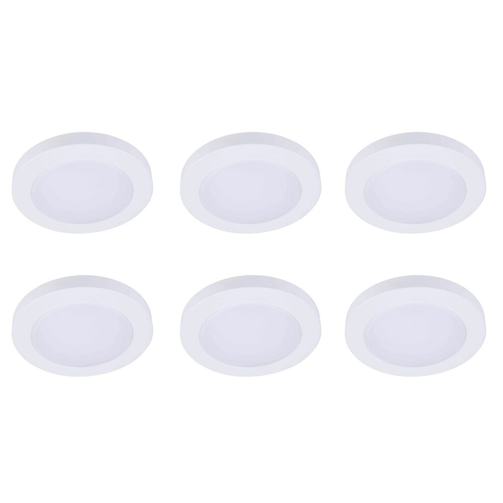 Juniper Supply 4" Disk Light 6 Pack, 5000K, 115?, CRI90, 12W