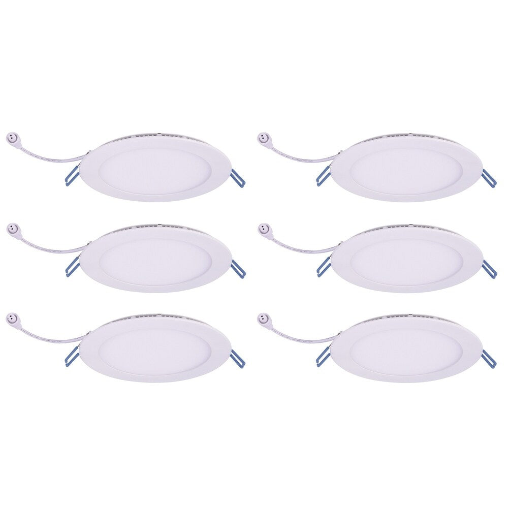Juniper Supply 6" Slim Ceiling Light 6 Pack, 4000K, 120?, CRI90, 12W
