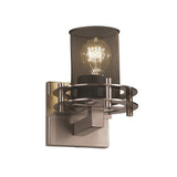 Justice Design Circa 1-light Wall Sconce, Brushed Nickel - Silver