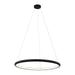 Justice Design Group Circola 36" LED Ring Pendant - Matte Black Finish