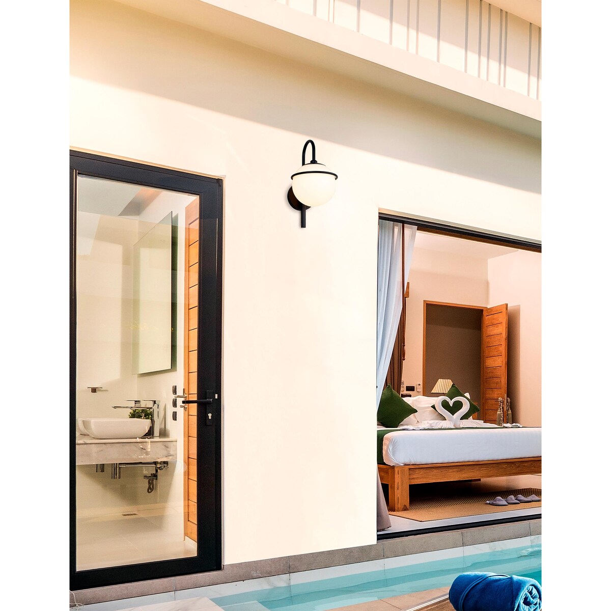 Justice Design Group Saturn Outdoor Wall Sconce