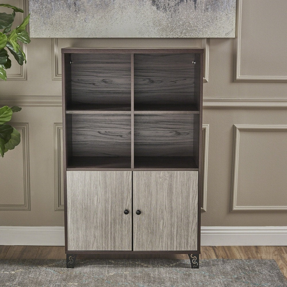 Justina Mid Century Modern Wood Cabinet by Christopher Knight Home