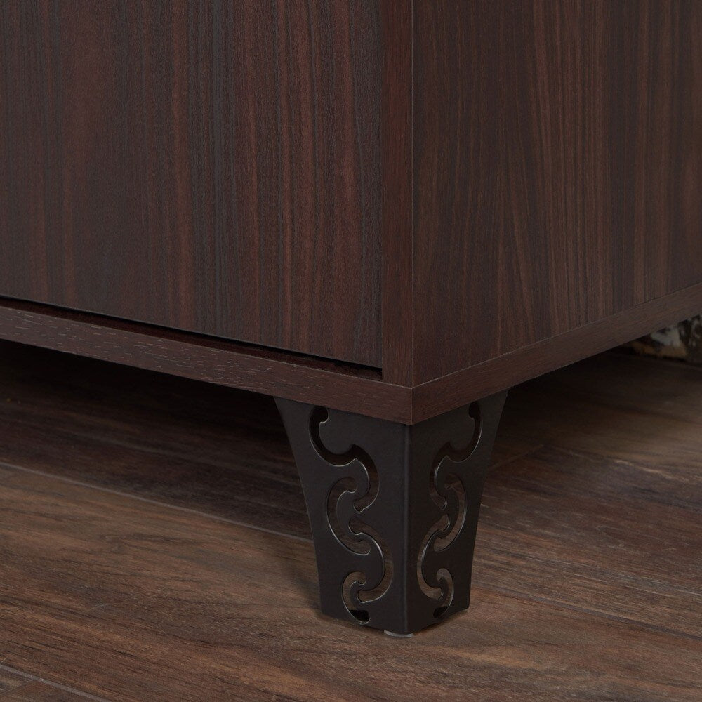 Justina Mid Century Modern Wood Cabinet by Christopher Knight Home