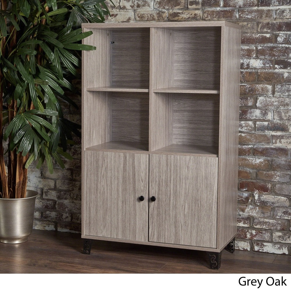 Justina Mid Century Modern Wood Cabinet by Christopher Knight Home