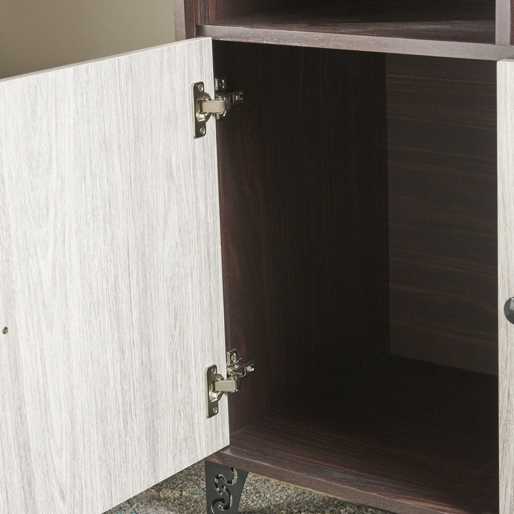 Justina Mid Century Modern Wood Cabinet by Christopher Knight Home