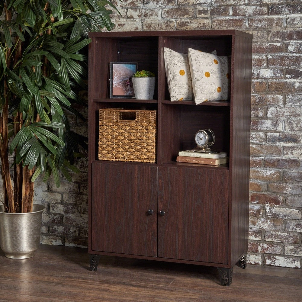 Justina Mid Century Modern Wood Cabinet by Christopher Knight Home