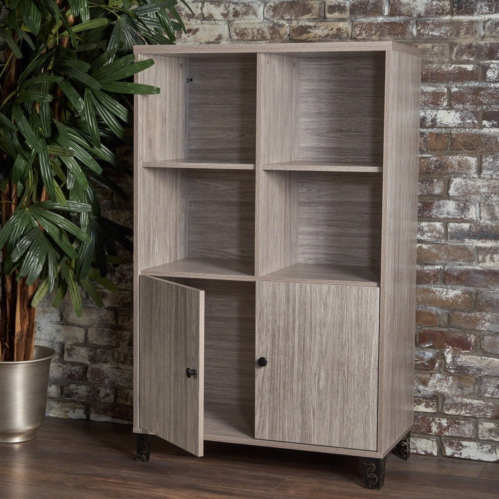 Justina Mid Century Modern Wood Cabinet by Christopher Knight Home