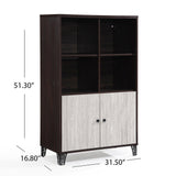 Justina Mid Century Modern Wood Cabinet by Christopher Knight Home