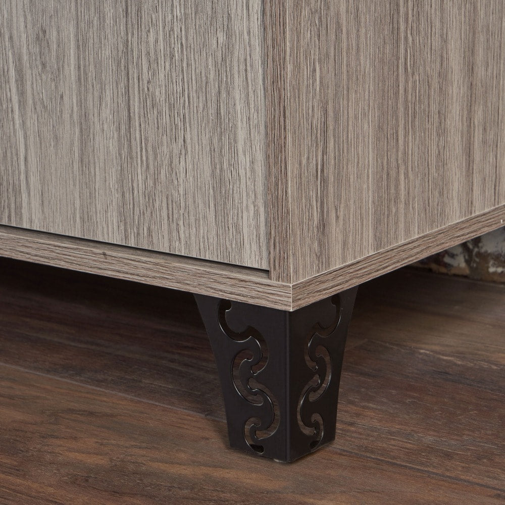 Justina Mid Century Modern Wood Cabinet by Christopher Knight Home