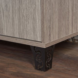 Justina Mid Century Modern Wood Cabinet by Christopher Knight Home