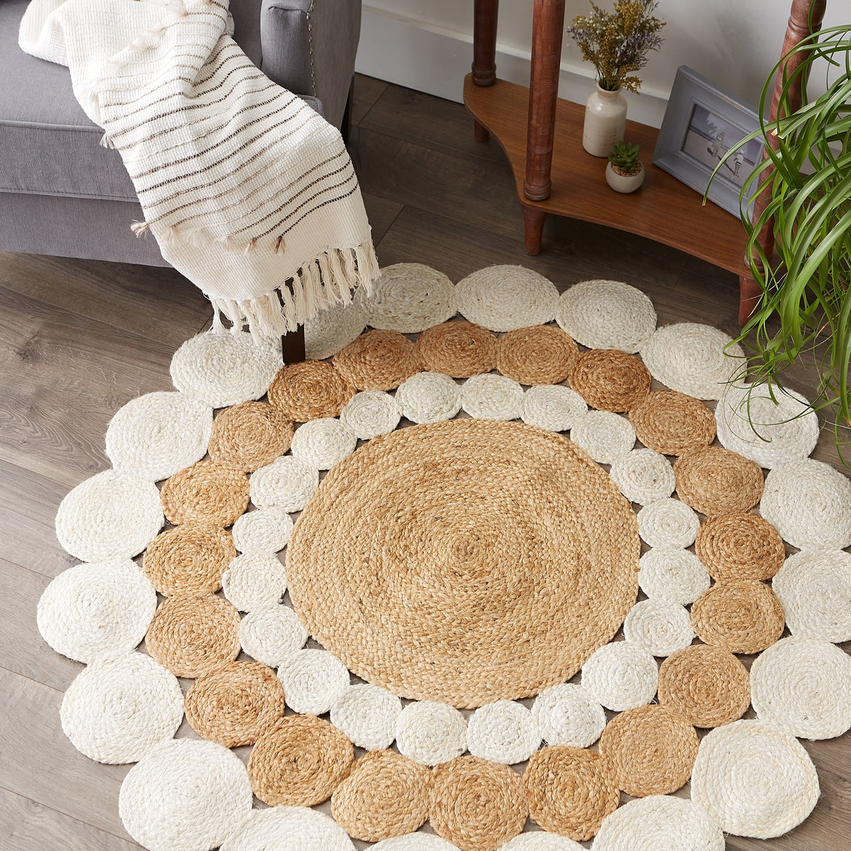 Jute Braided Rug 4 Ft Round