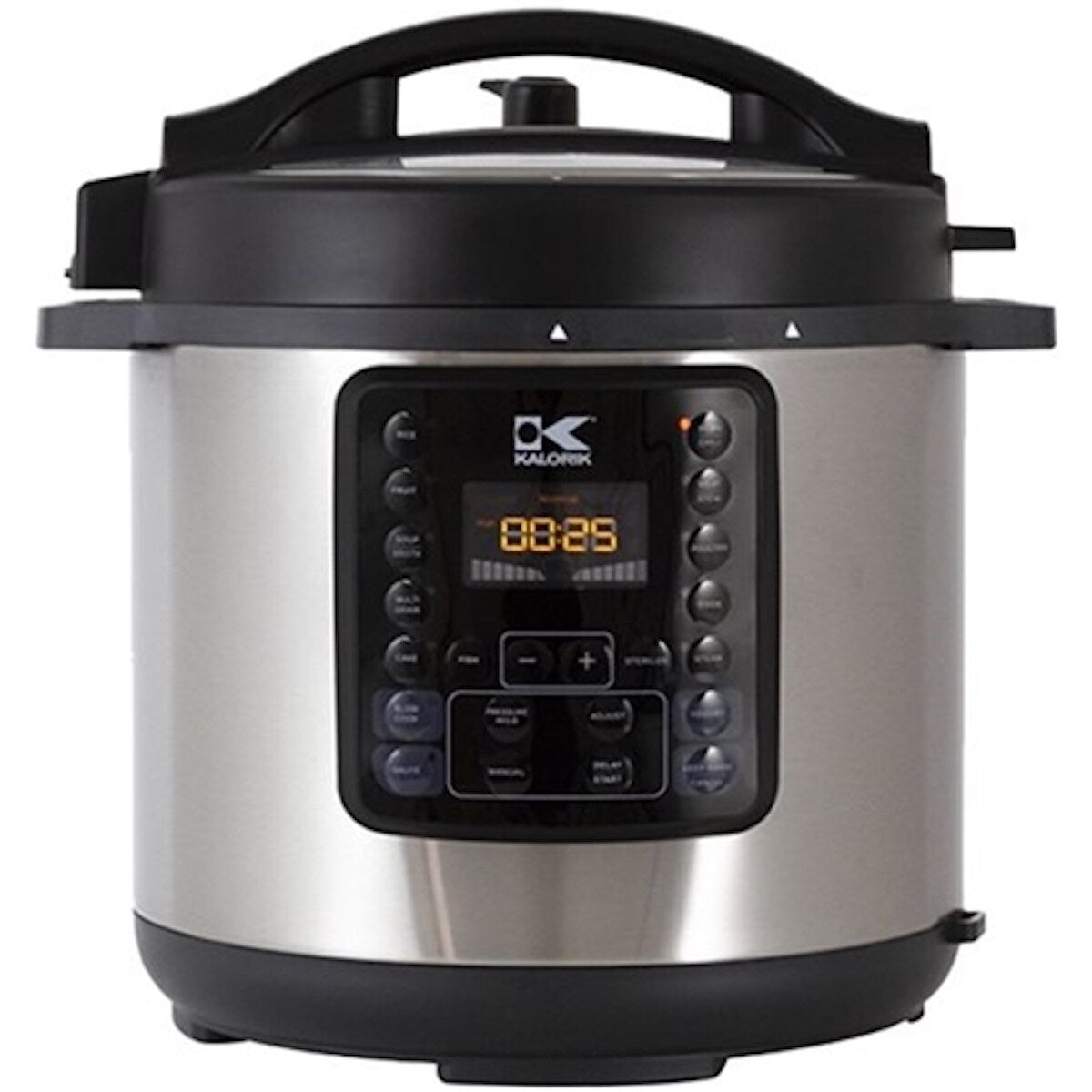 KALORIK 8 Quart 10-IN-1 Multi use Pressure Cooker, Stainless Steel Refurbished
