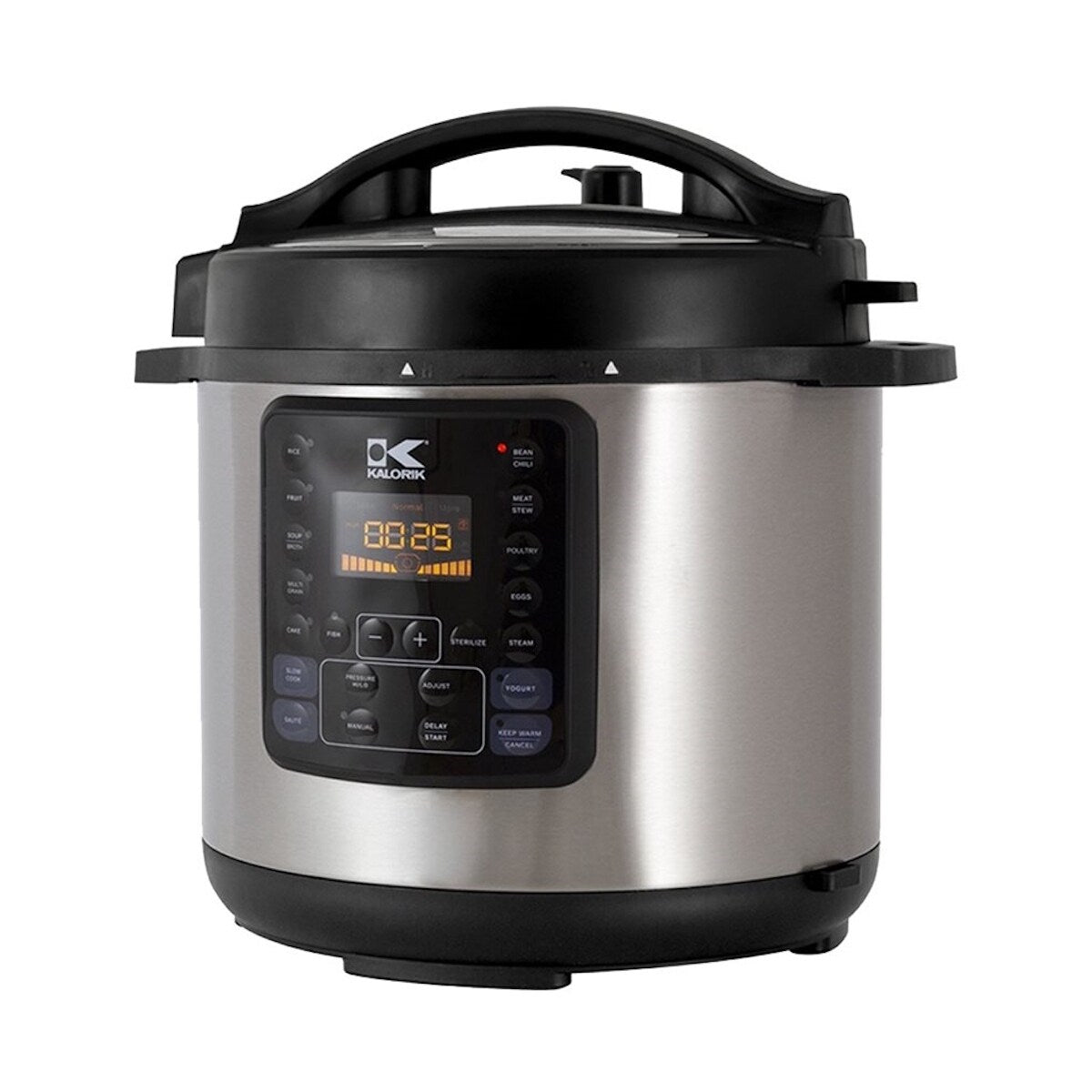 KALORIK 8 Quart 10-IN-1 Multi use Pressure Cooker, Stainless Steel Refurbished