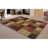 KAS Lifestyles Beige Squares Rug