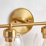 KAWOTI 4-Light Dimmable Bathroom Vanity Light with Glass Shade