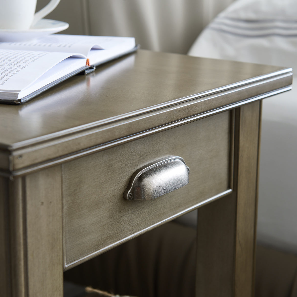 Leick Home Laurent One Drawer Swing Arm Lamp Side Table