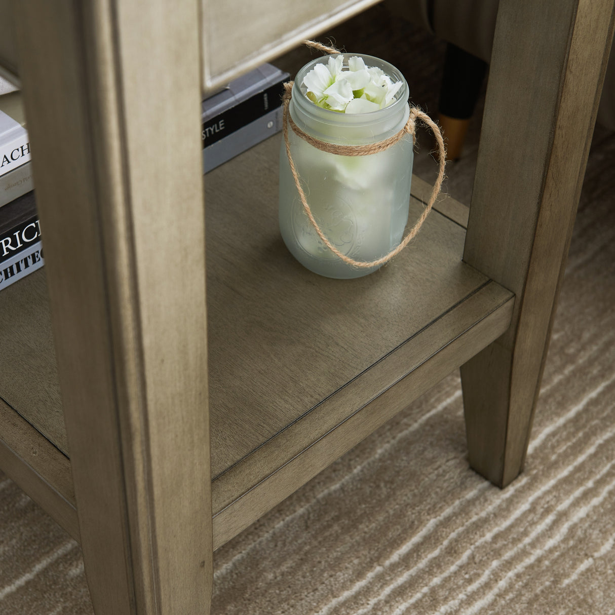 Leick Home Laurent One Drawer Swing Arm Lamp Side Table