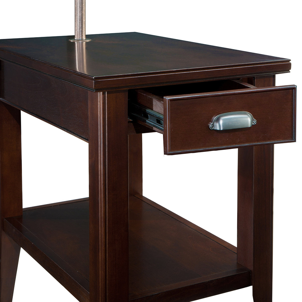 Leick Home Laurent One Drawer Swing Arm Lamp Side Table