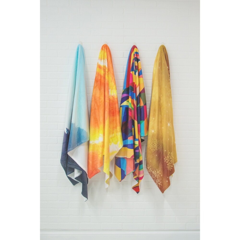 KESS InHouse Graham Curran "Jonah" Fleece Blanket - Multi-color - 60" x 50"