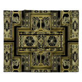 KESS InHouse Nika Martinez "Golden Art Deco" Fleece Blanket - Multi-color - 80" x 60"