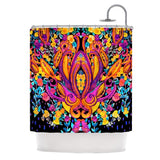 KESS InHouse Nikki Strange Paisley Garden Wam Pink Shower Curtain (69x70) - Multi - 69 x 70