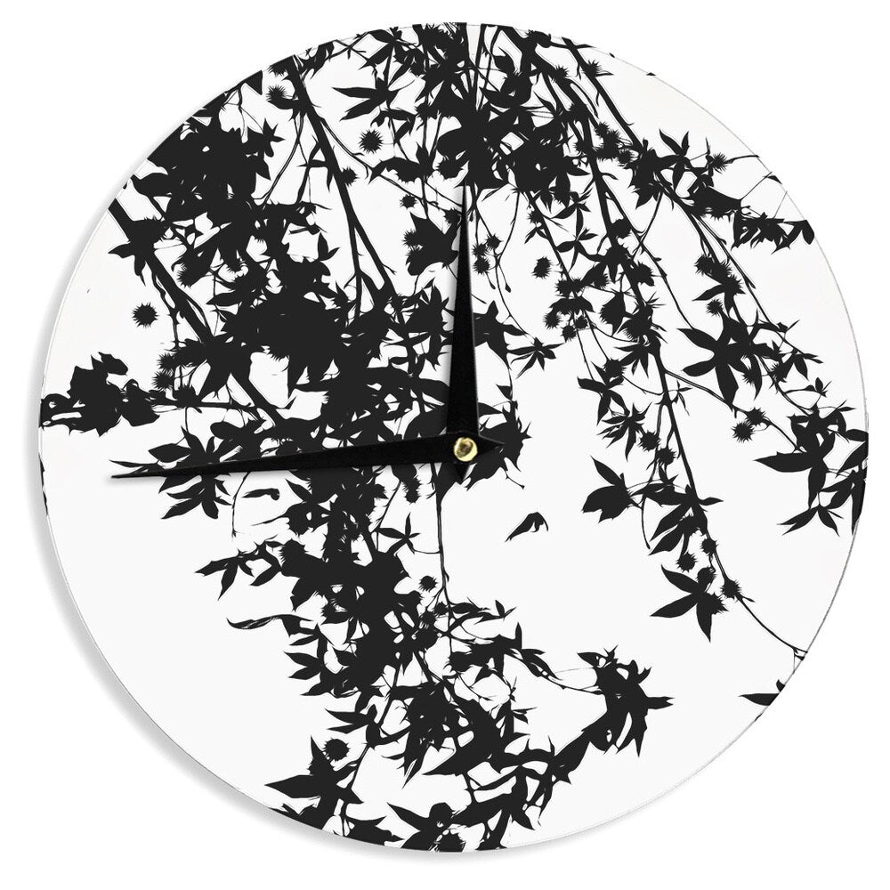 KESS InHouseIngrid Beddoes 'Black on White' Wall Clock - 12"